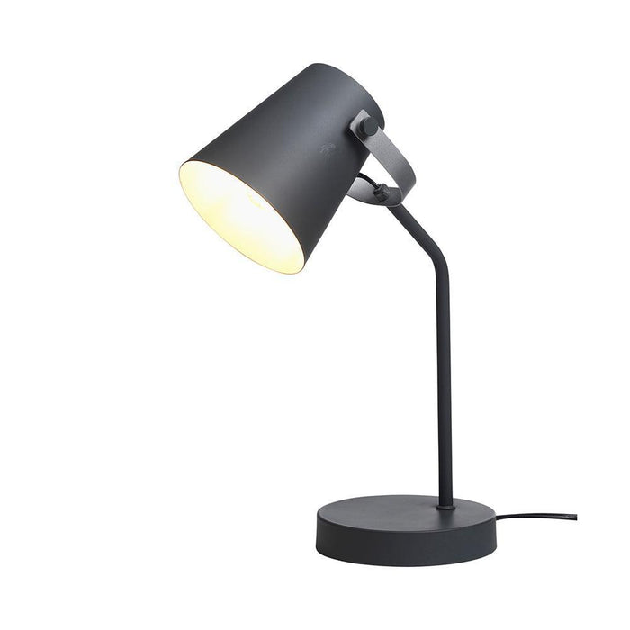 Malmo Black & Grey Desk Lamp white background