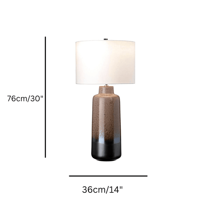 Maryland Brown & Graphite Ceramic Table Lamp-Elstead Lighting-Living-Room-Tiffany Lighting Direct-[image-position]
