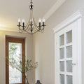 Maypole 5 Light Antique Brass Ceiling Pendant Searchlight-Ceiling Pendant Lights-2-Tiffany Lighting Direct