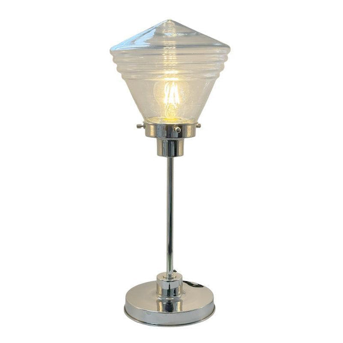 Medium Chrome & Clear Glass School Lamp-ADT-Living-Room-Tiffany Lighting Direct-[image-position]
