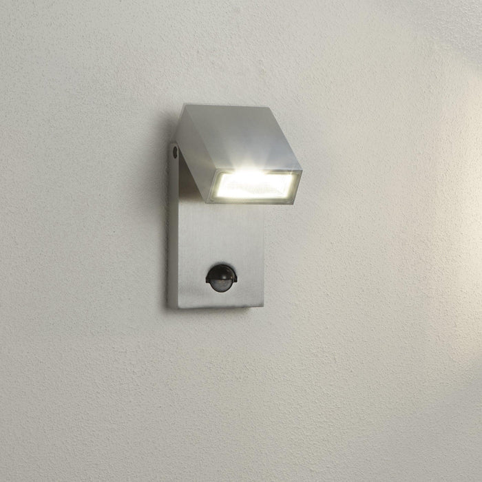 metro led outdoor aluminium down wall light pir   by searchlighting lighting, living room image