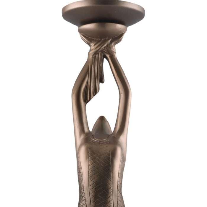 Mia Brass Art Deco Figurine Lamp — lifestyle setting