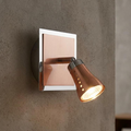 Milo Copper & Chrome Single Spot Light - Adjustable by Oaks Lighting — suits kitchens, living rooms & bedrooms
