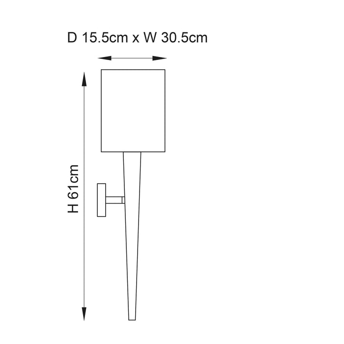 moreto chrome finish and grey faux silk wall light by Endon Lighting Kitchen Lights