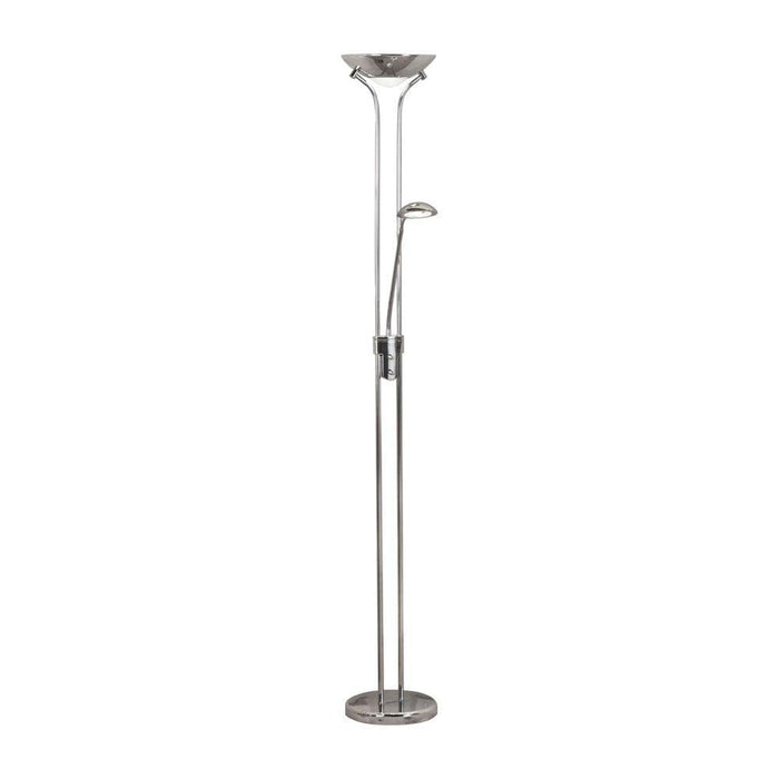 Mother & Child 2 Light LED Chrome Floor Lamp Searchlight by 1