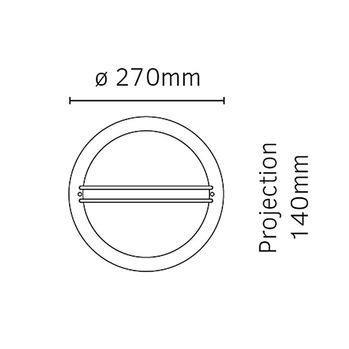 Norlys Berlin 1 Light Black Outdoor Wall Light — close-up detail