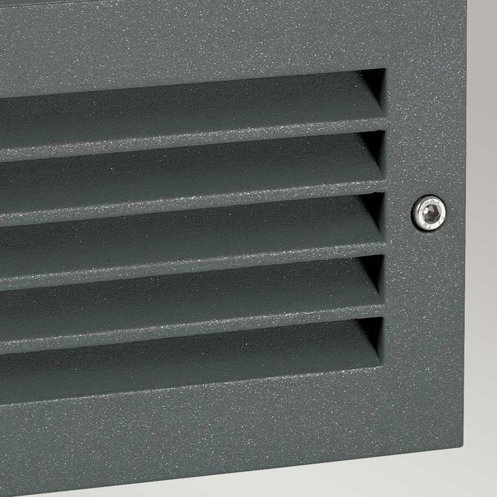 Norlys Grimstad LED Recessed Louvre Outdoor Wall Light — lifestyle setting