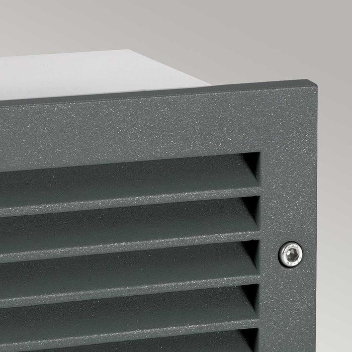 Norlys Grimstad LED Recessed Louvre Outdoor Wall Light — product detail