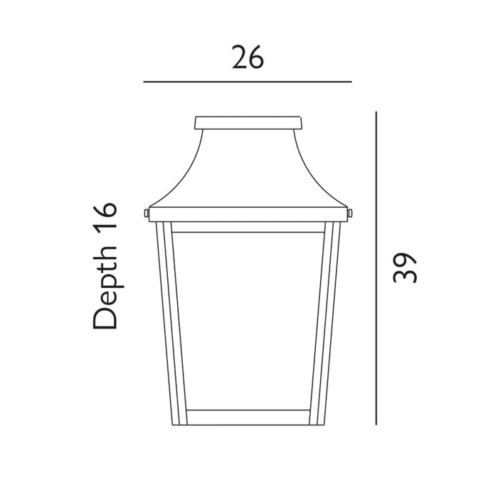 Norlys Turin 1 Black Light Half Outdoor Wall Light — close-up detail
