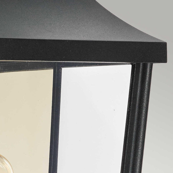norlys turin 1 black light half outdoor wall lantern Close Up LED Bulb