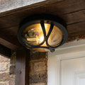 Oaks Holford Black Outdoor Porch Ceiling  Light
