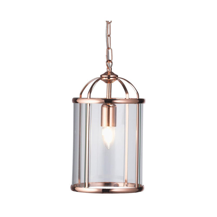Oaks Lighting Fern 1 Light Copper Ceiling Lantern-Ceiling Pendant Lights-Oaks Lighting-1-Tiffany Lighting Direct