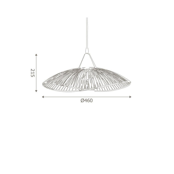 Oaks Lighting Helios Black Single Ceiling Pendant - 42cm-Ceiling Pendant Lights-Oaks Lighting-4-Tiffany Lighting Direct