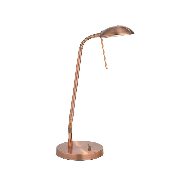 Oaks Lighting Metis Copper Flexi Head Table Lamp-Oaks Lighting-Living-Room-Tiffany Lighting Direct-[image-position]