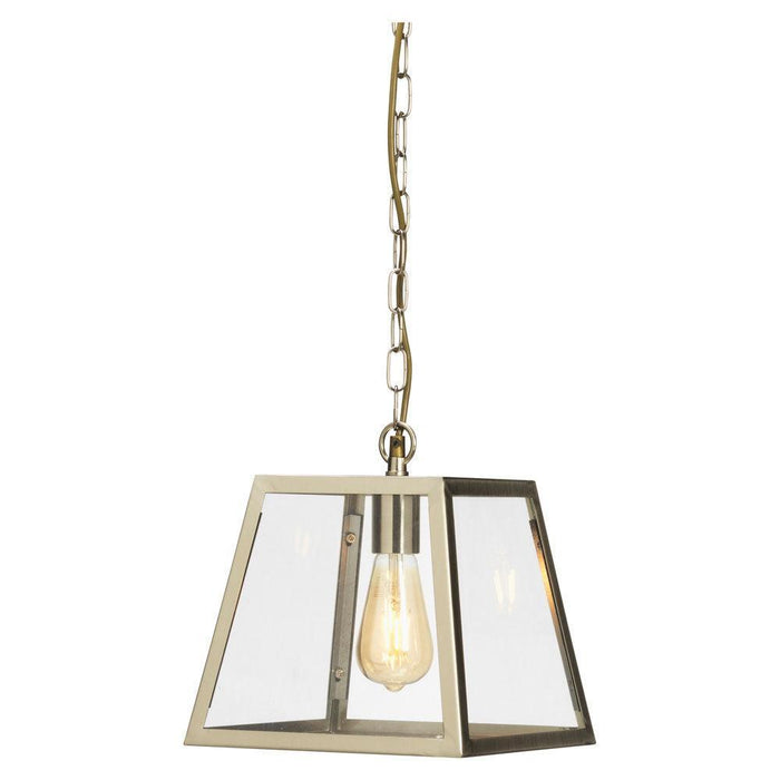 Oaks Lighting Riga I Light Antique Chrome Ceiling Pendant-Ceiling Pendant Lights-Oaks Lighting-1-Tiffany Lighting Direct