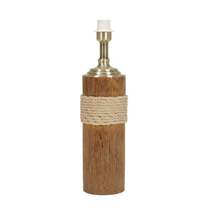 Oaks Moea Wood & Rope Table Light 1