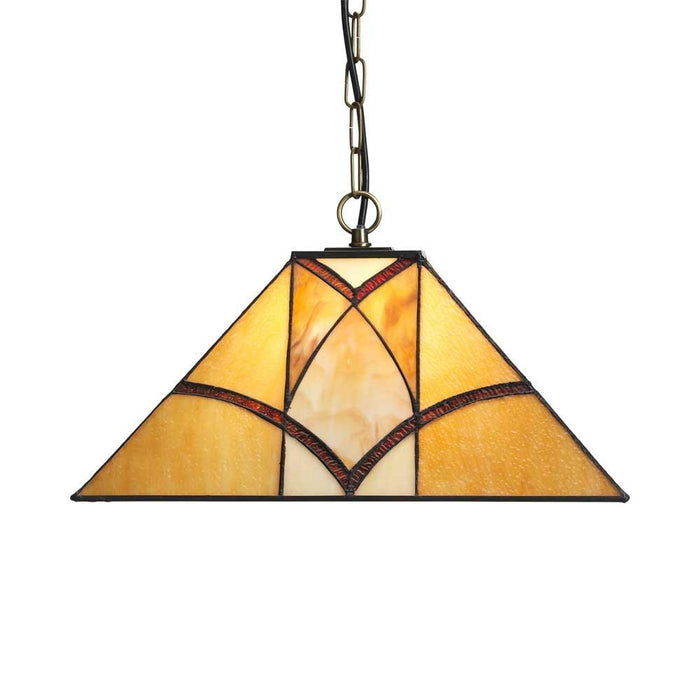oaks portia tiffany ceiling light single bulb fitting