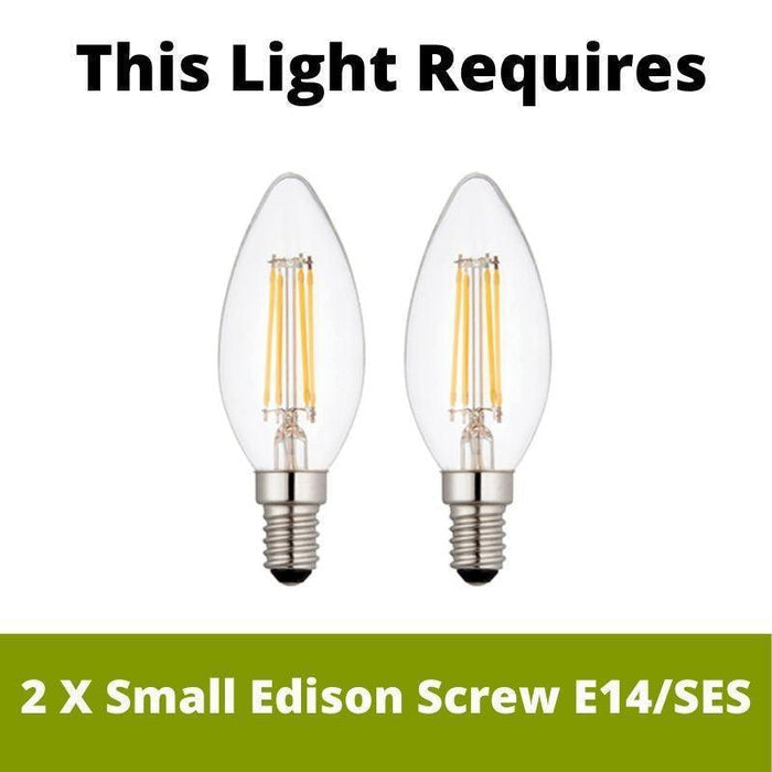 oaks lighting tuscany double wall light ivory LED Lamp Bulb Guide