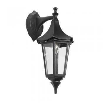 Oaks Witton Black Finish Outdoor Downlighter Wall Light Light 811 DN BK by Oaks Lighting