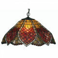 Tiffany Ceiling Pendant Lights - Oaks Tiffany Orsino Medium Ceiling Pendant Light,Adjustable Chain,Single Bulb Fitting OT 1318/16P