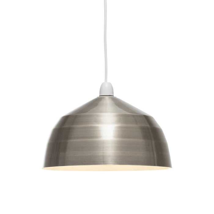 ortler non electric satin nickel ceiling pendant 29cm