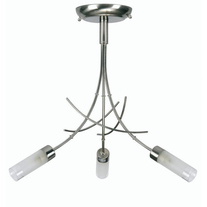 Traditional Ceiling Pendant Lights - Oslo 3 Light Antique Chrome Pendant Ceiling Light 2283/3 AC