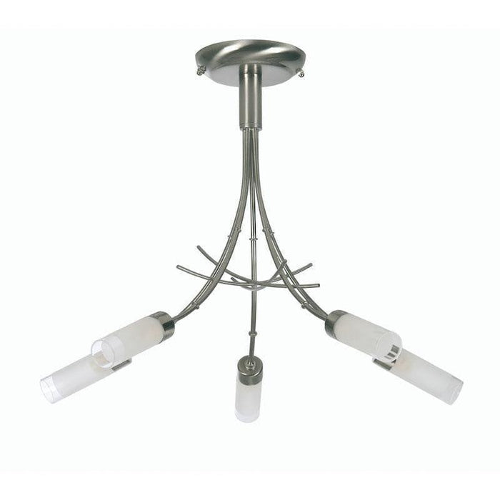 Traditional Ceiling Pendant Lights - Oslo 5 Light Antique Chrome Pendant Ceiling Light 2283/5 AC