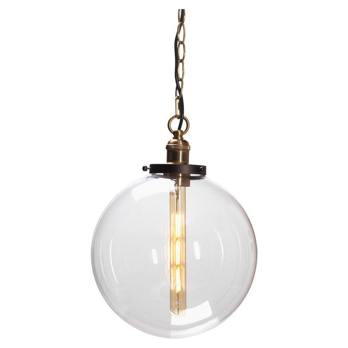 Otra Black Brushed Gold & Glass Ceiling Pendant-Ceiling Pendant Lights-Oaks Lighting-1-Tiffany Lighting Direct