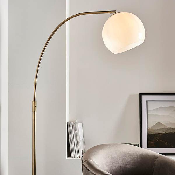 Endon Otto 1 Light Matt Brass Finish Floor Lamp by Endon Lighting 3