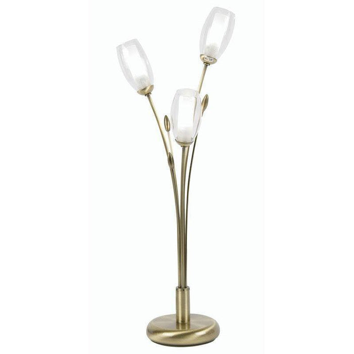Pandora 3 Light Antique Brass Table Lamp 1