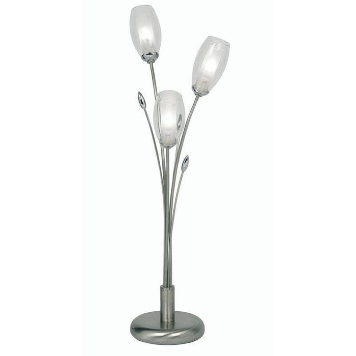 Pandora 3 Light Antique Chrome Table Lamp 1