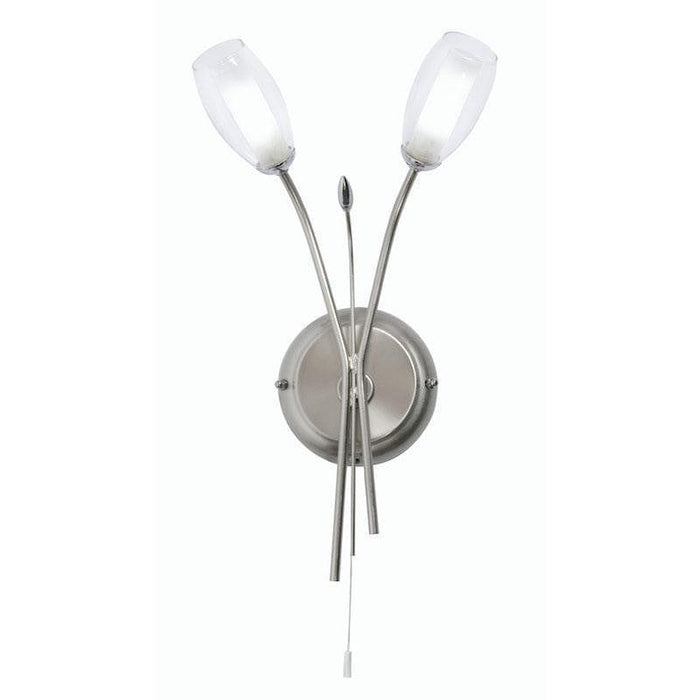 Traditional Wall Lights - Pandora 2 Light Antique chrome Wall Light 6203/2 AC