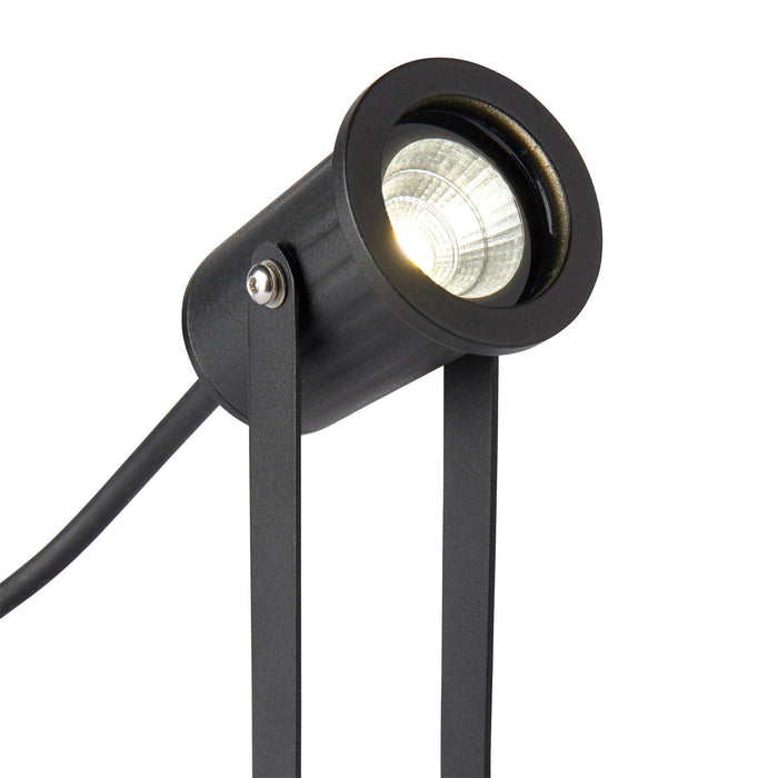 picco mini 4000k garden spike light ip65 8w by saxby lighting, close up image 61