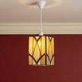 Oaks Portia Tiffany Easy Fit Easy Fit Ceiling Lamp Shade by Oaks Lighting — suits living rooms, dining rooms & hallways
