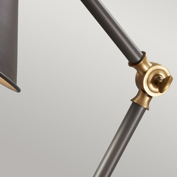 Provence Element 1 Light Grey & Aged Brass Mini Table Lamp — product detail