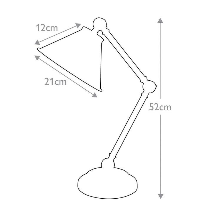 Provence Element Black & Polished Brass Mini Table Lamp — alternate view