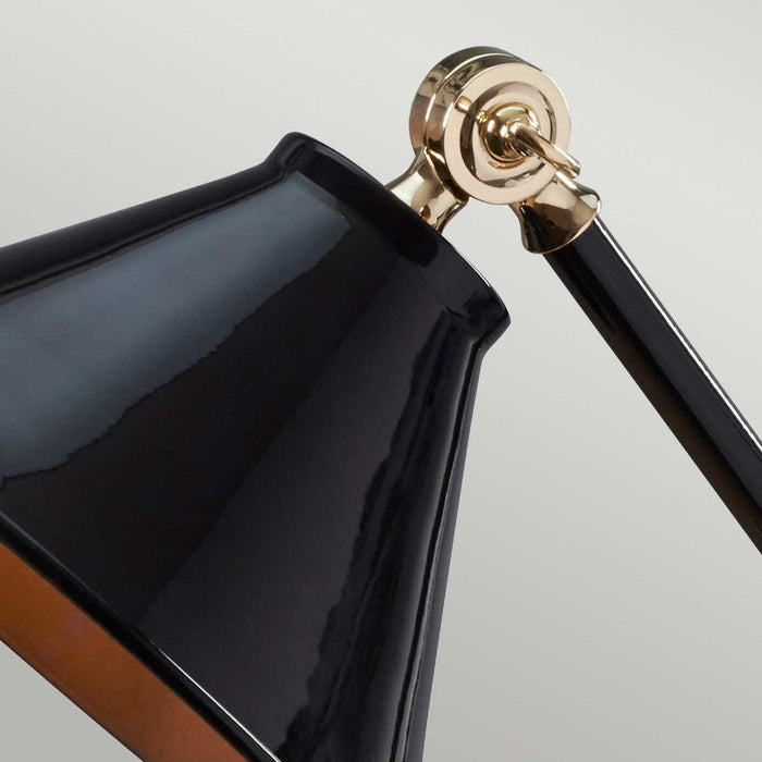 Provence Element Black & Polished Brass Table Lamp  Elstead Lighting 4