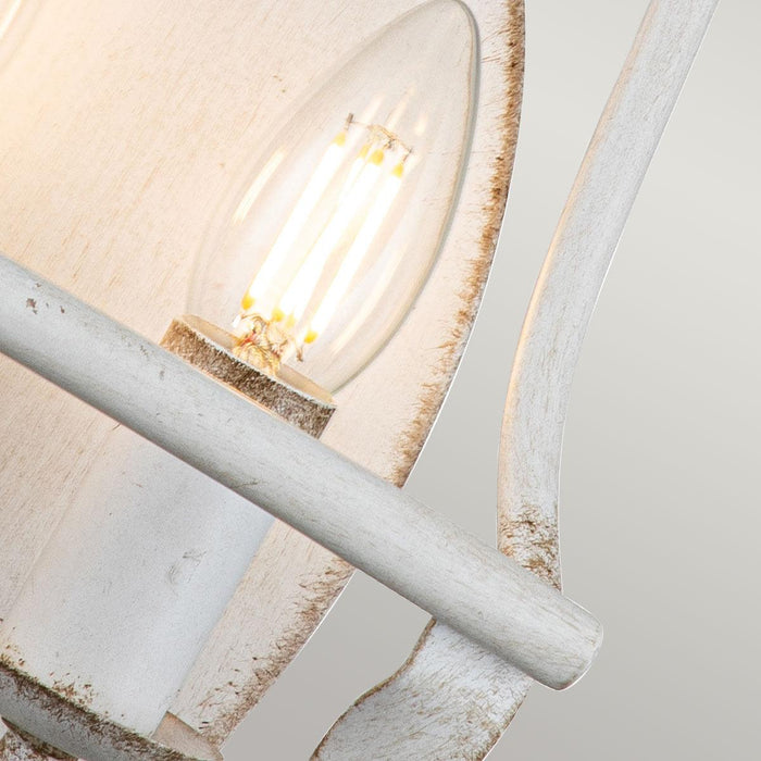 Quoizel Bradbury 2 Light White Wall Light — lifestyle setting