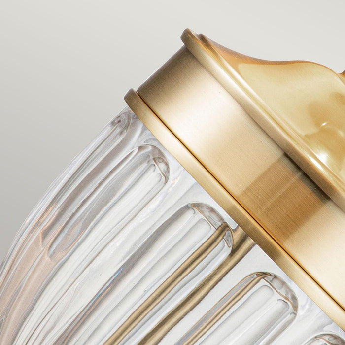 Quoizel Dennison Brass Table Lamp With Cream Shade-Elstead Lighting-Living-Room-Tiffany Lighting Direct-[image-position]