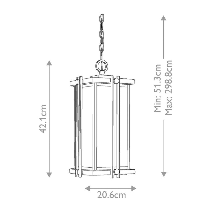 Quoizel Goldenrod Bronze & Gold Outdoor Pendant Light — alternate view