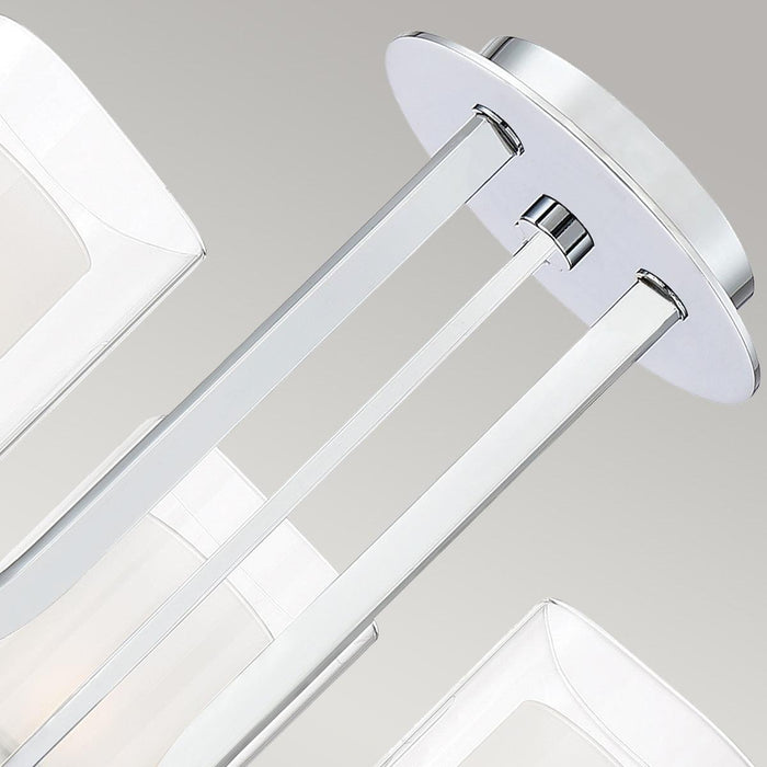 quoizel kolt 3 light chrome wall light Living Room Close Up