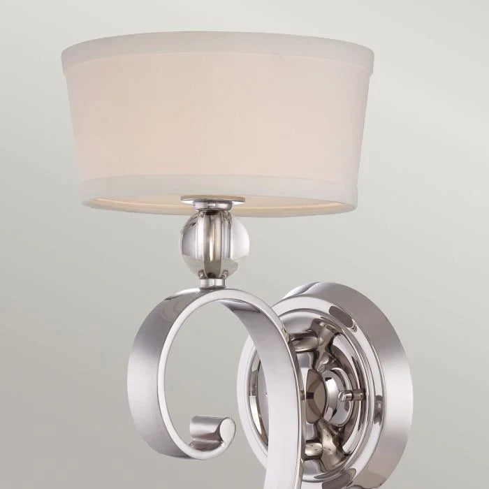 Quoizel Madison Manor 1 Light Silver Wall Light — lifestyle setting