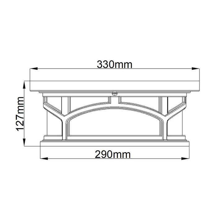 Quoizel Marblehead Bronze Outdoor Porch Ceiling  Light — alternate view