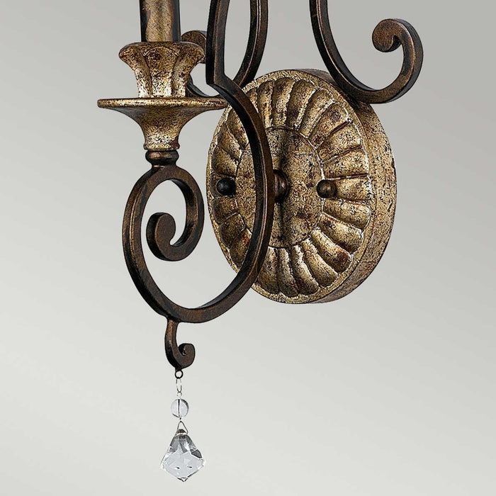 Traditional Wall Lights - Quoizel Marquette 1lt Wall Light QZ-MARQUETTE1 fittting close u p