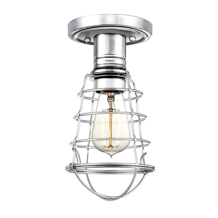 Quoizel Mixon 1 Light Chrome Semi-flush Mount Living room Image