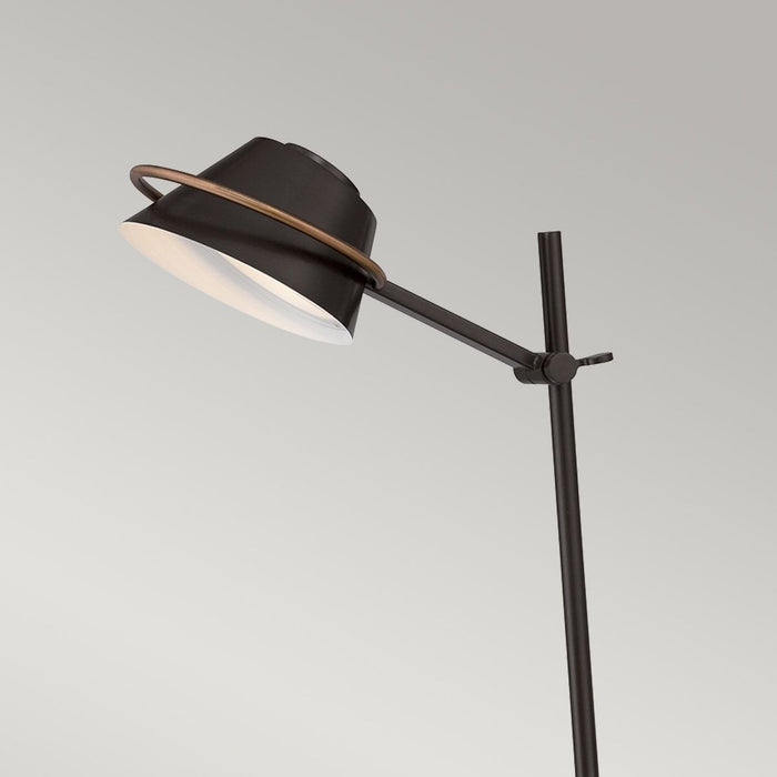 Quoizel Spencer LED Bronze Table Lamp — rear view