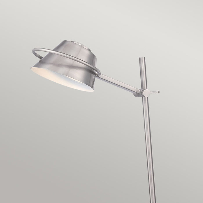 Quoizel Spencer LED Brushed Nickel Table Lamp — rear view