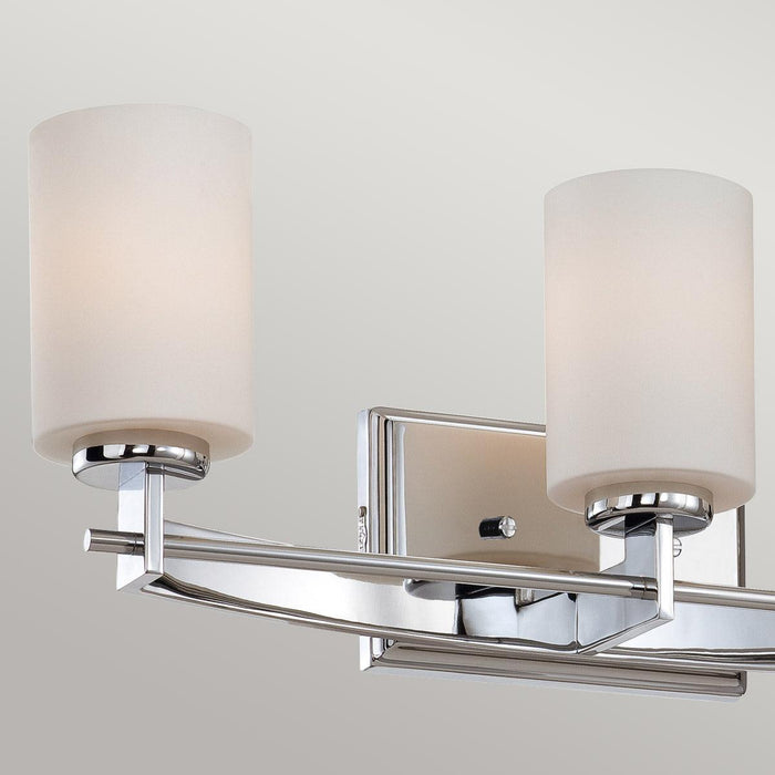 Quoizel Taylor 3 Light Above Mirror Chrome Bathroom Light — lifestyle setting