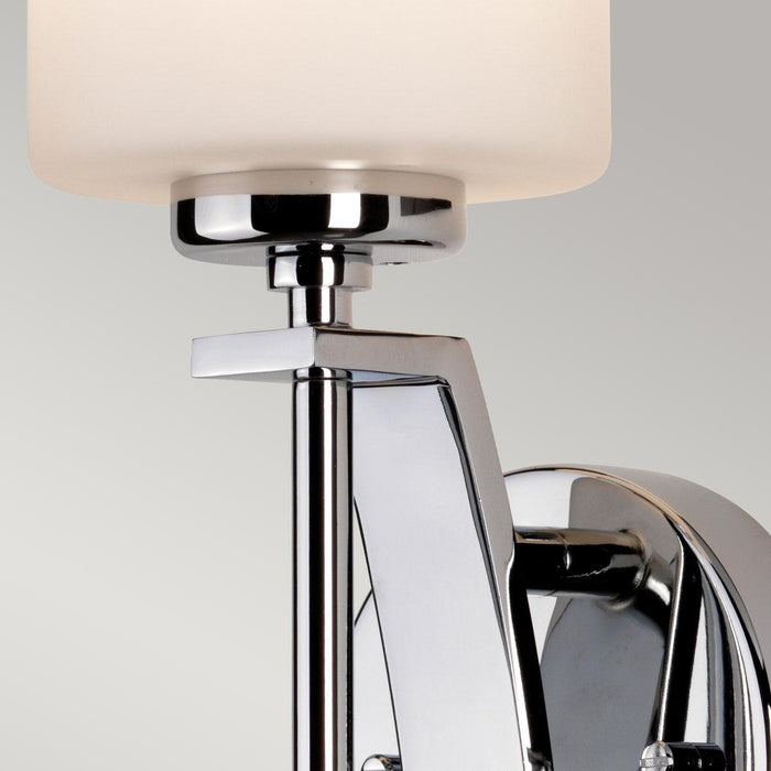 Quoizel Taylor Large Polished Chrome Bathroom Wall Light — lifestyle setting