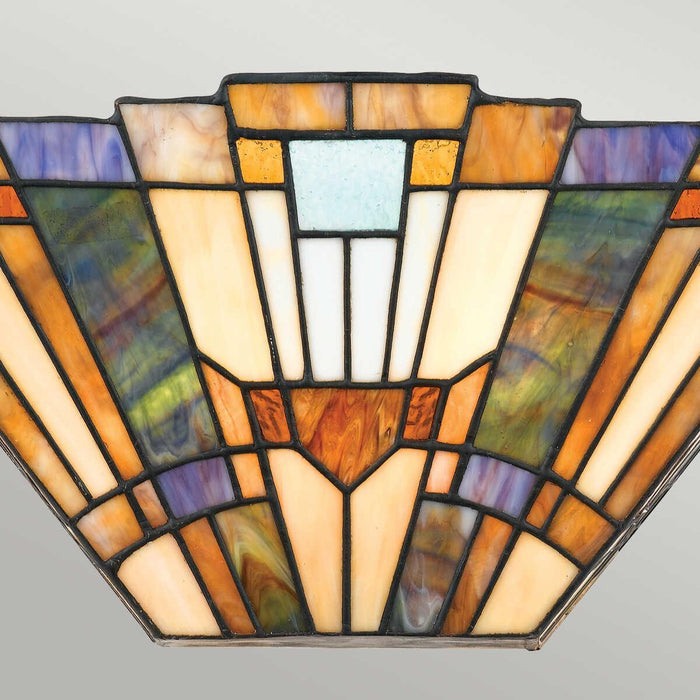 quoizel tiffany inglenook wall lamp Living Room Close Up